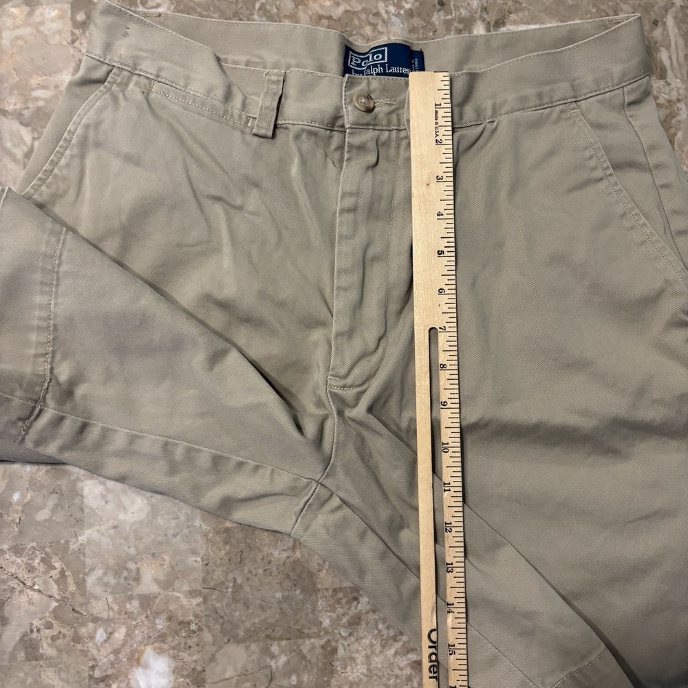 Polo Ralph Lauren Prospect Shorts Mens 32 Khaki Tan Chino 8.5" Cotton Twill - Picture 8 of 10